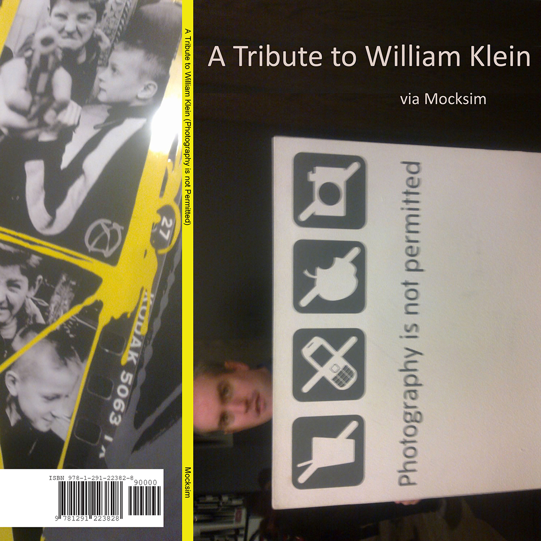  Work entitled A Tribute to William Klein (Photography is not permitted)