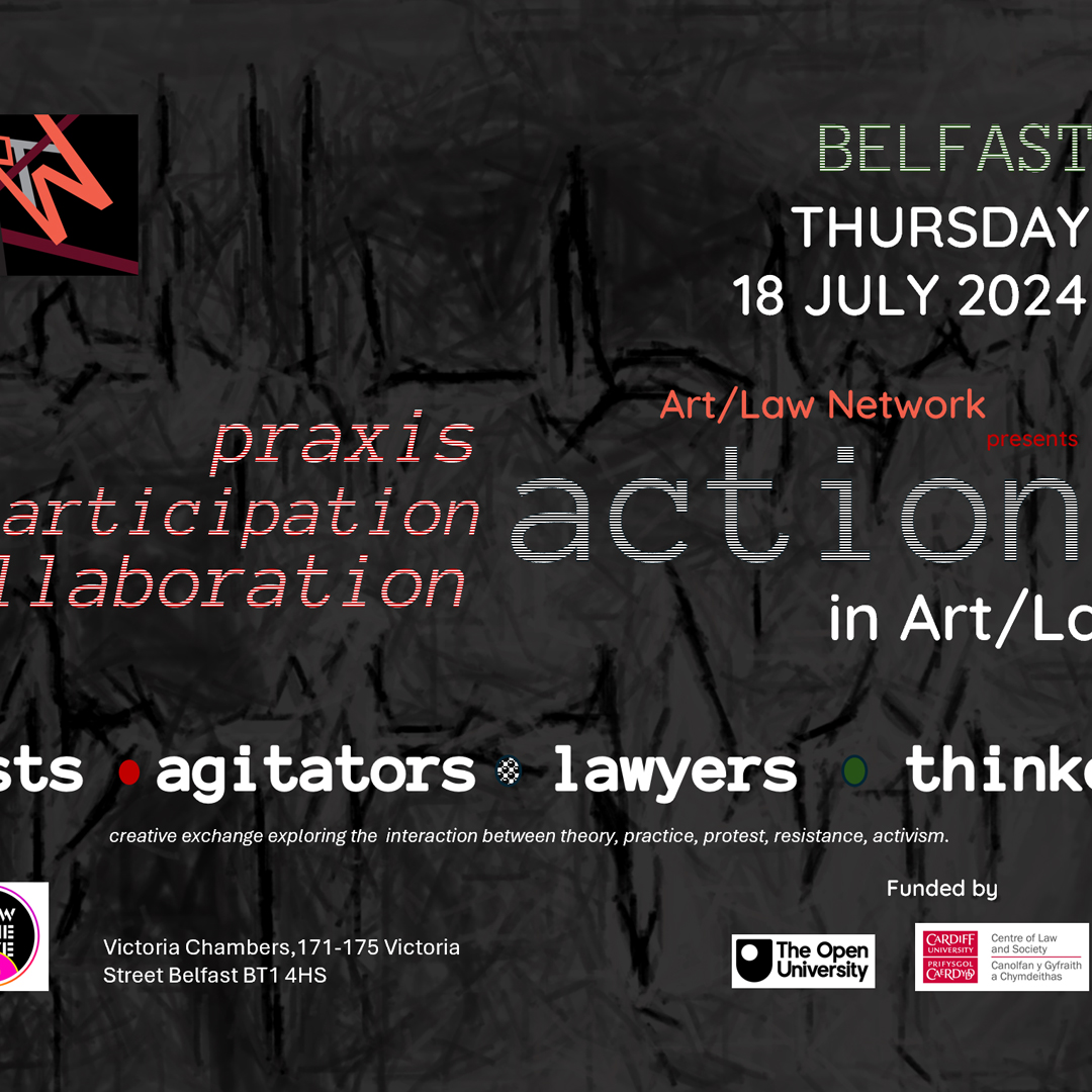 Showing titled Action in Art/Law - Praxis
