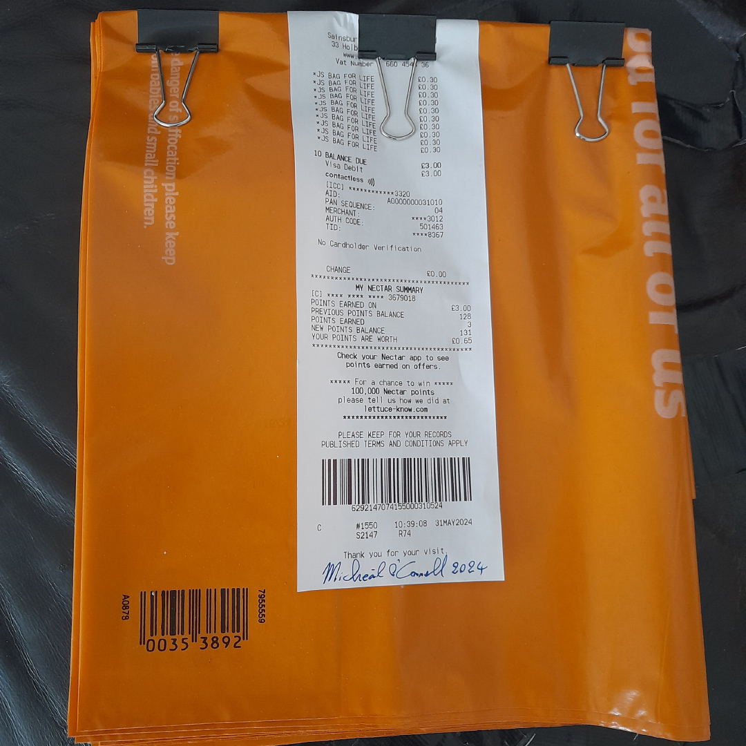 Work entitled Bags Death