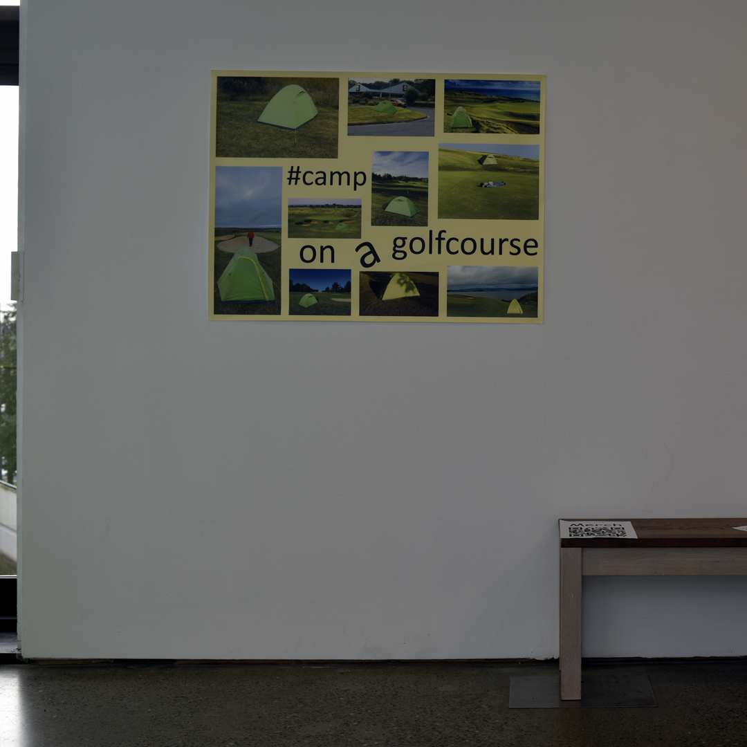  Work entitled #camponagolfcourse Poster