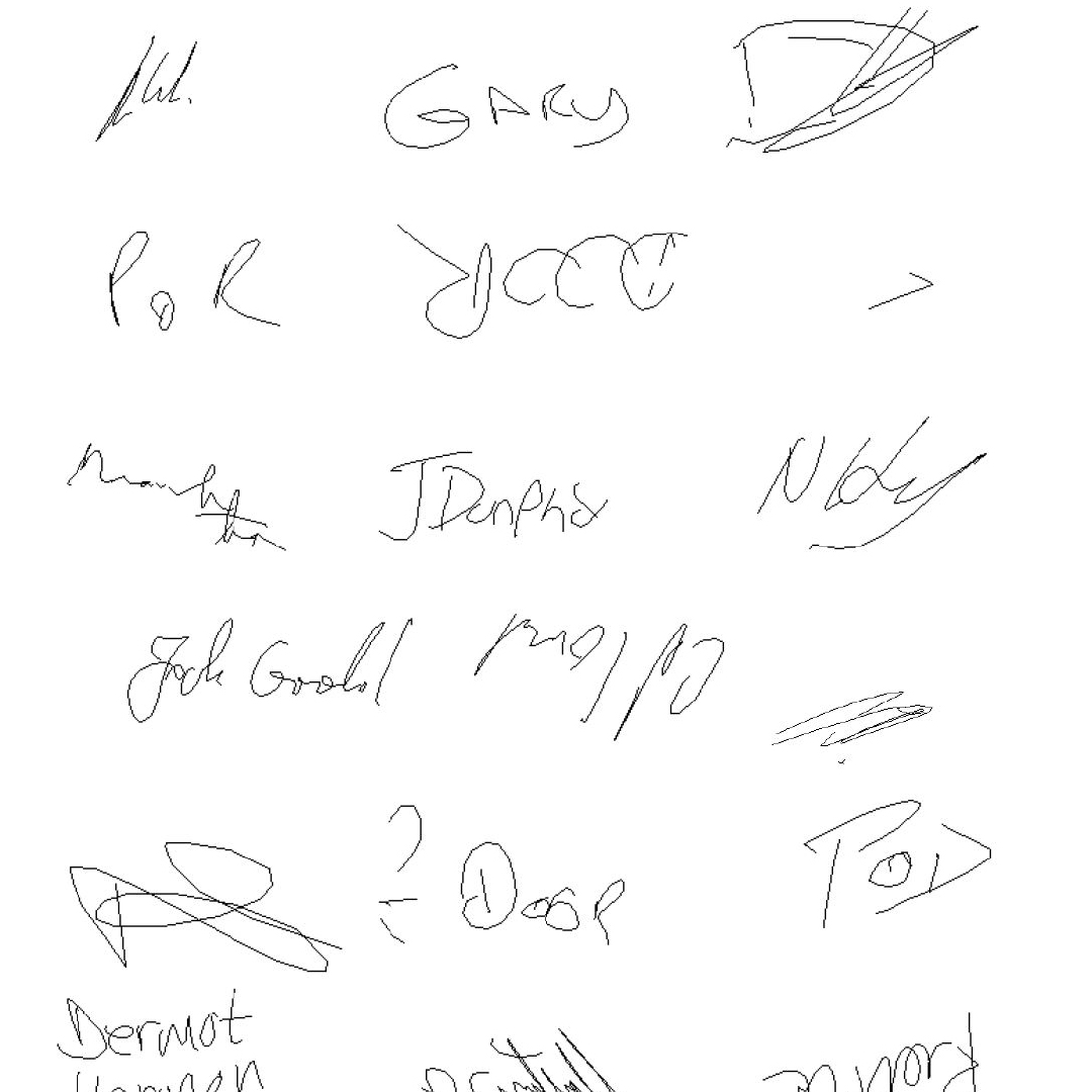  Work entitled Irish Signatures (More PODS)