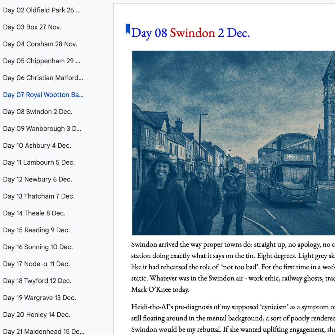  Work entitled Mark O'Knee's Travelogue